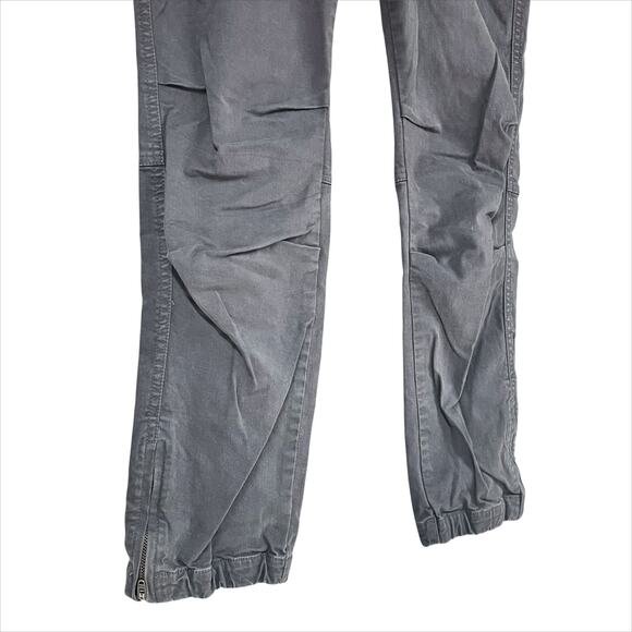 TNA ARITZIA Heroic Jogger Zip-Cuff Brushed Canvas Chino Pants Gray Size 8 - Picture 4 of 8